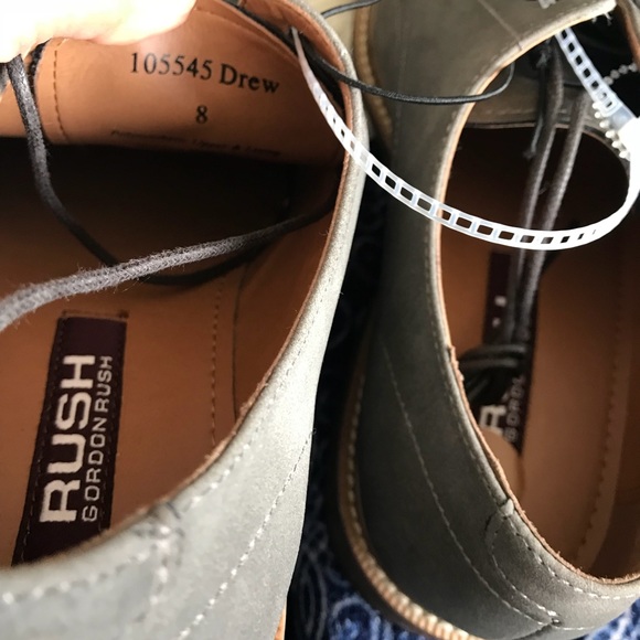 Gordon Rush Men’s Dark Gray Drew Lace Up Shoes New - Picture 8 of 8